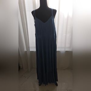 torrid Blue Sleeveless Maxi Dress with V-Neck